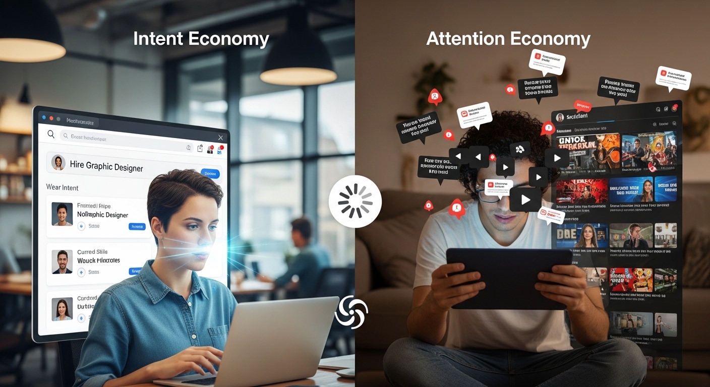 YouTube (Intent Economy) vs TikTok (Attention Economy): Which Game Are You Playing?