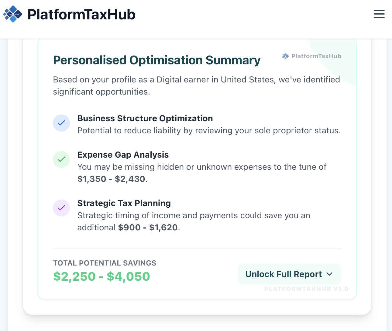 AI-Powered Strategy Reports for Platform Earners - Earnings Analysis